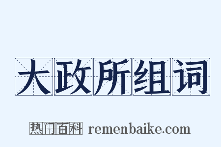 大政所组词是什么意思的图片
